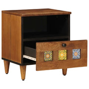 Set di 2 Comodini | Armadio da Notte | Mobiletto da notte con cassetto Marrone 40 x 33 x 46 cm