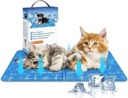 Matte autoportante per cani e gatti - Auto raffreddante e inoffensivo, 50x40 cm Blu