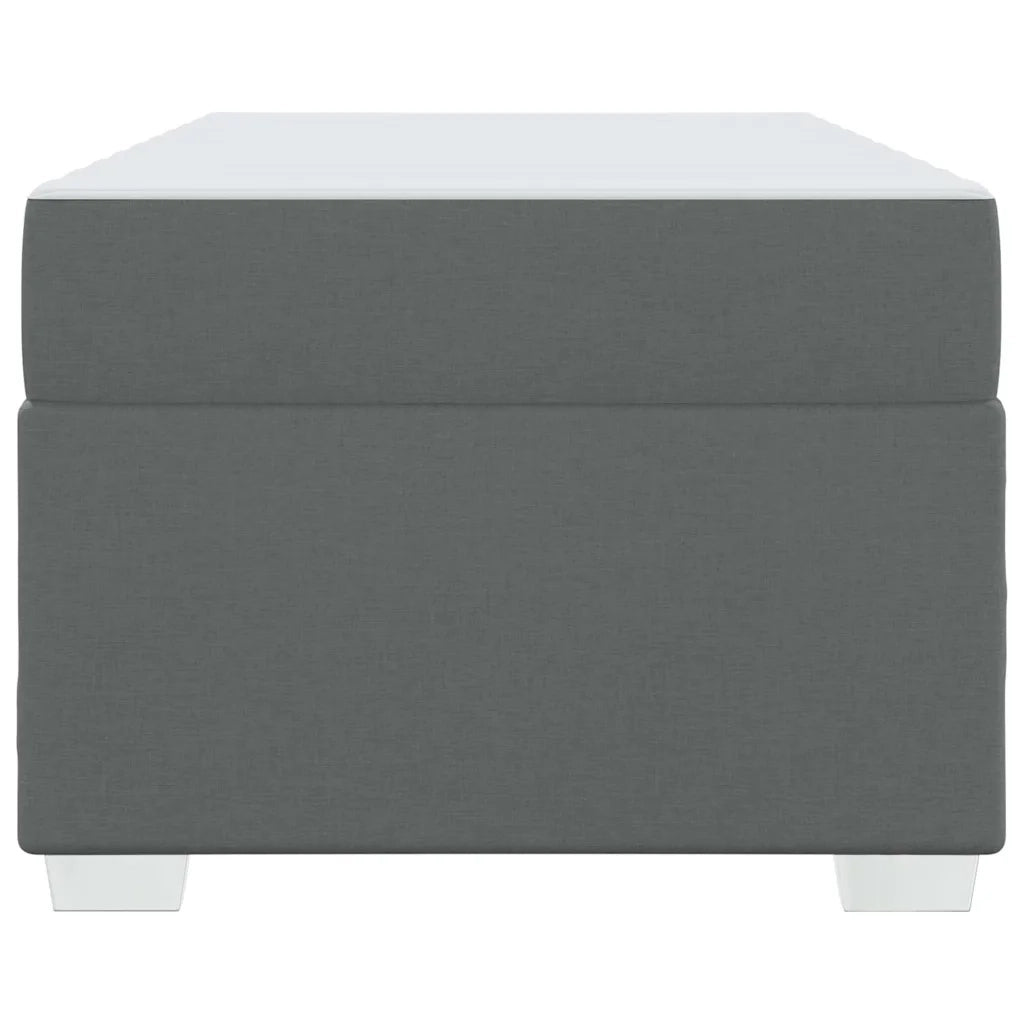 Struttura del letto Grigio scuro 80 x 200 cm Tessuto