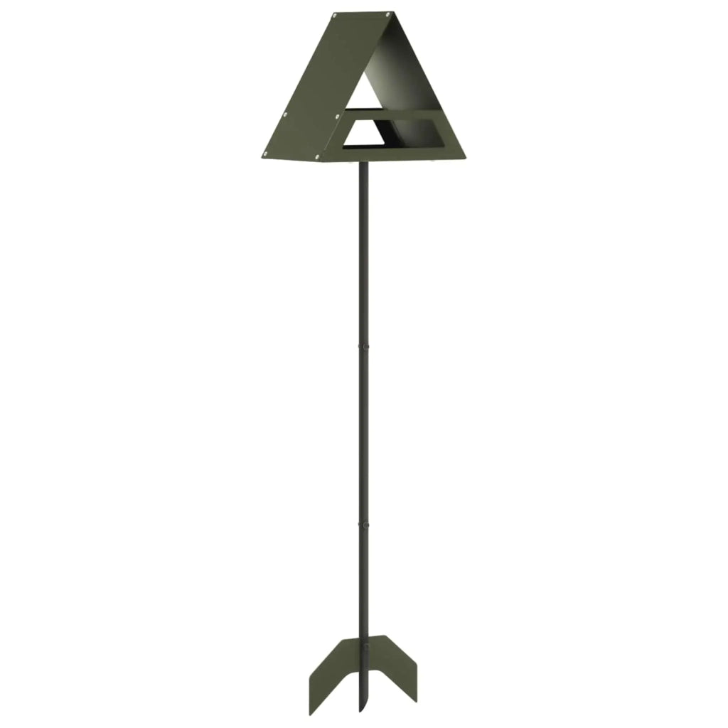 Mangiatore per Uccelli Acciaio Verde Oliva 8014213