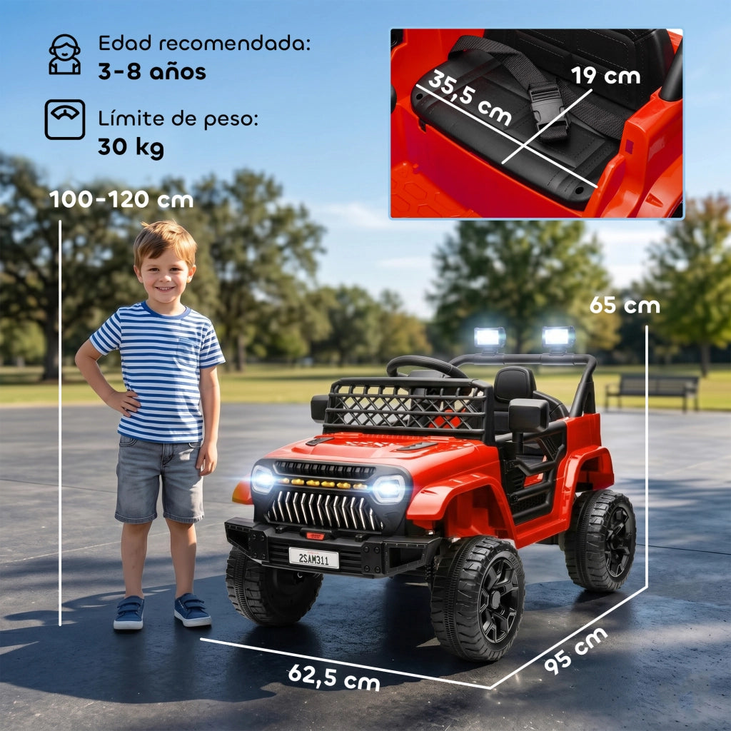 Auto Elettrica per Bambini con Telecomando ¨C zephmum ¨C Rosso 12V