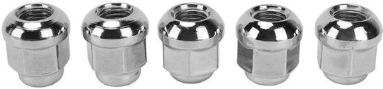Set di Boccole in Acciaio - 12mm x 1,5 - Alta Durezza - Componenti Auto - 5 pezzi - Adatto per Cerchi Auto