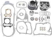 Kit di manutenzione completo per cilindri 57,5 mm - Kit di sostituzione - Kit di costruzione per motori - Adatto per GY6 150cc - Resistente alle scosse - Facile da installare