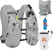 Drinkvest Ultralicht 6L - Incluso 2L Drinkzak - 500ml Otre - Beccuccia Regolabile - Riflettente - Inspirante - Zaino con Piastra di Supporto Antiscivolo