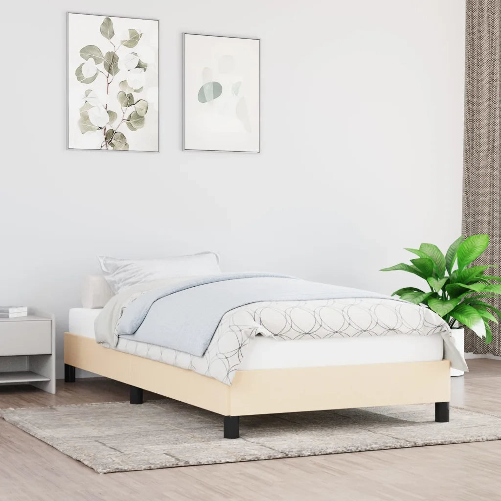 Giroletto senza Materasso Crema 100x200 cm in Tessuto 346701