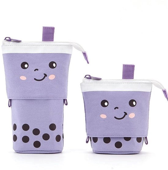 Etui con un sorriso al sole per ragazze, etui carino, contenitore di etui cartoon, tasca per scrivere, etui, contenitore telescopico, etui per studentesse, etui per ragazze e adolescenti