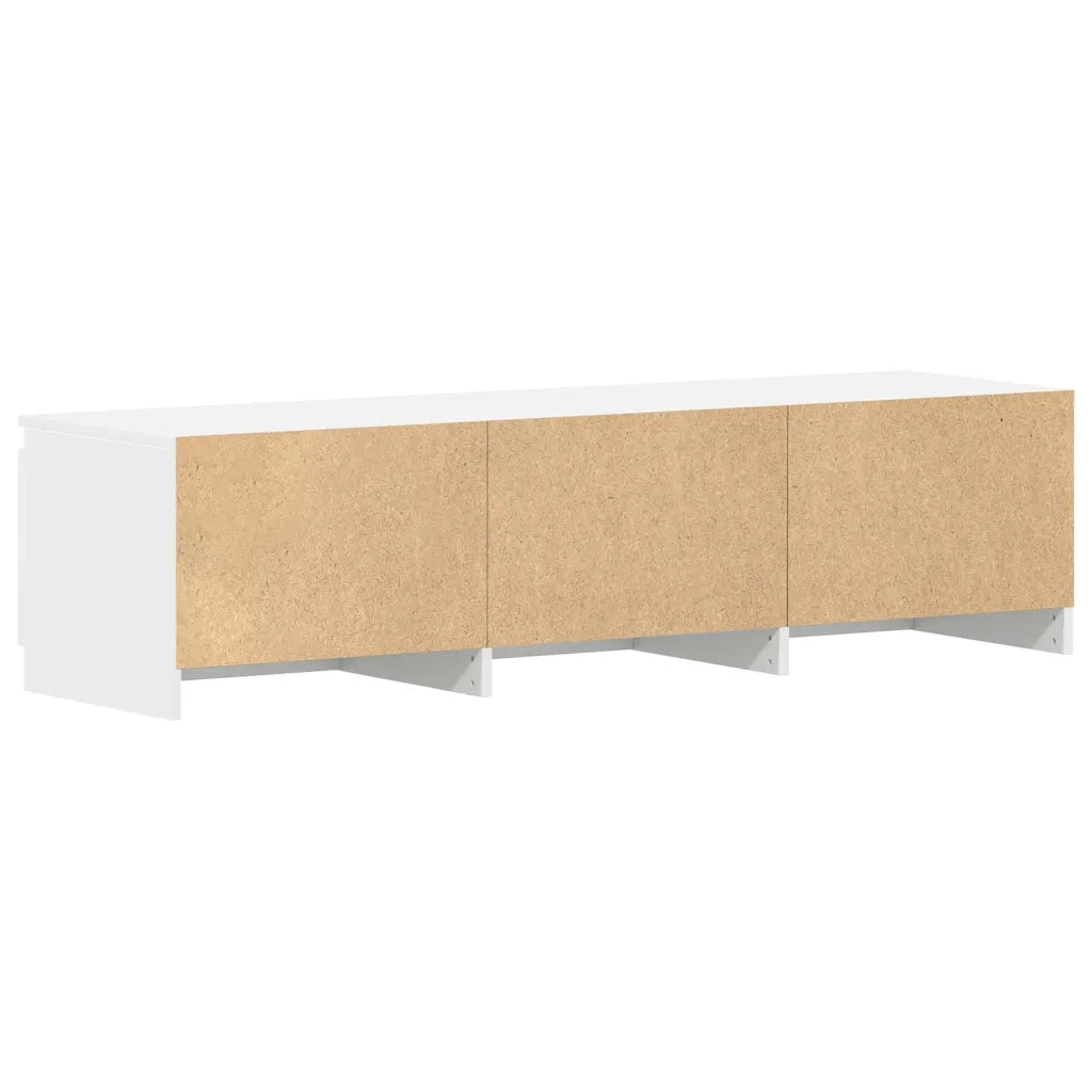 Mobile Porta TV Bianco 140x40x35,5 cm in Legno Multistrato 800648