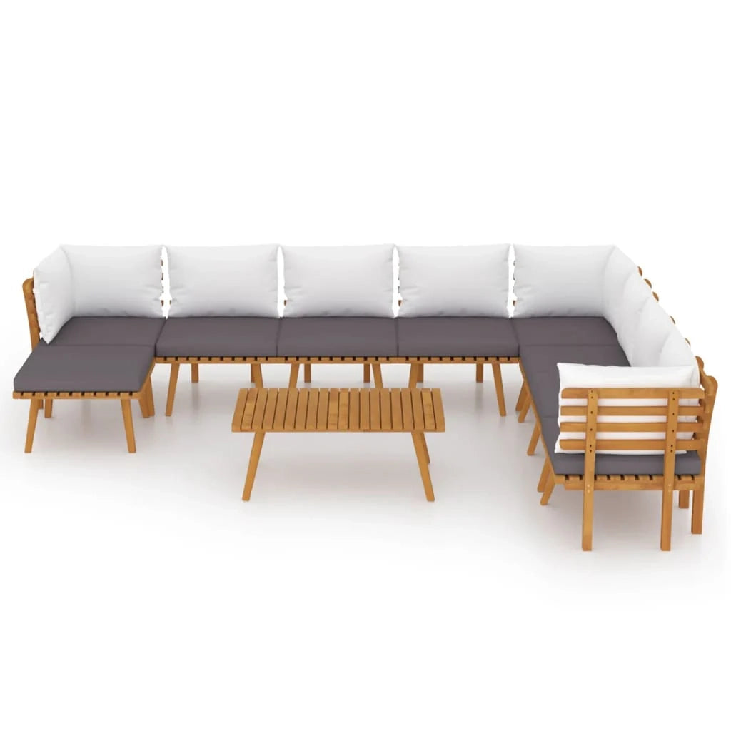 Set di mobili da giardino per esterni 9 pezzi con cuscini legno massello di acacia 02_0017910