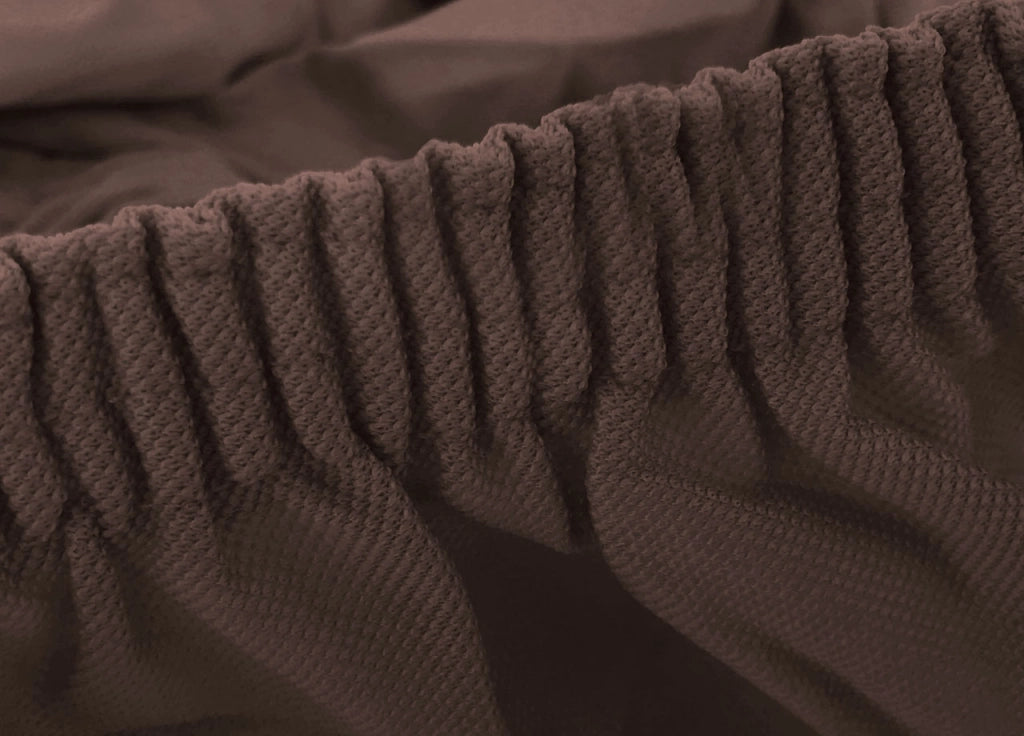 Copridivano Antimacchia Elasticizzato Protettivo Impermeabile Genius Tinta Unita - Poltrona - Marrone 1013
