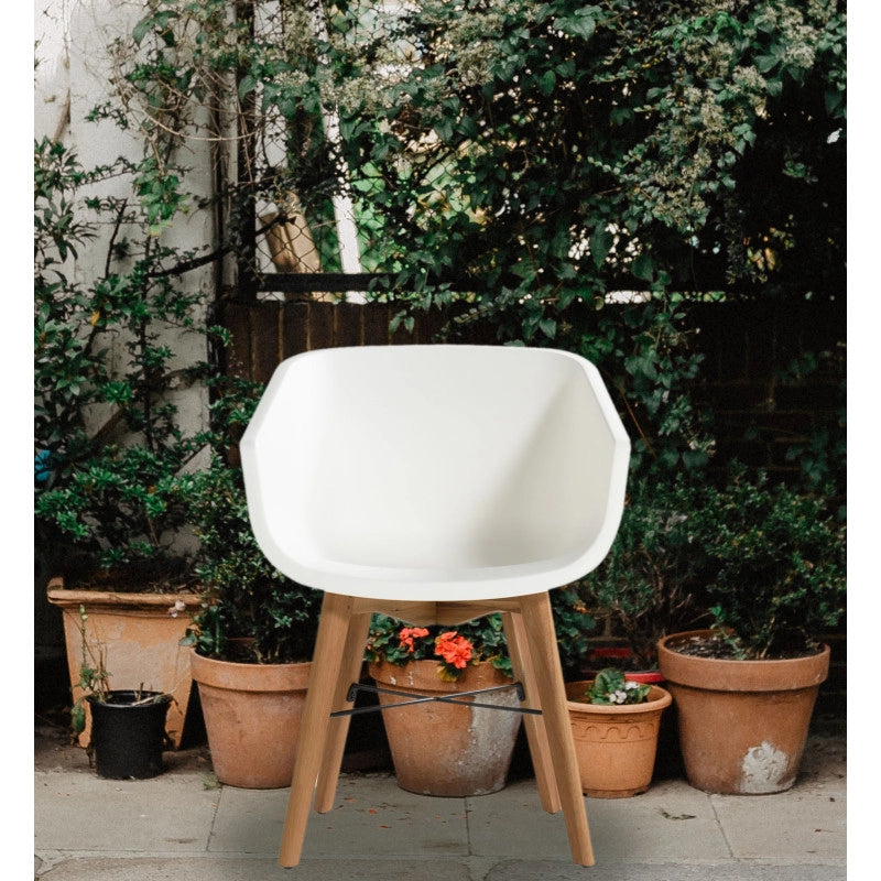 Set di 2 sedie AMALIA Eucalyptus HARTMAN â€“ Bianco