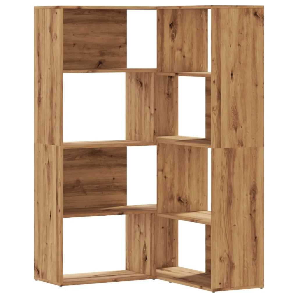Libreria 4 Ripiani Rovere Artigianale 85x85x140 cm Truciolare 3307818