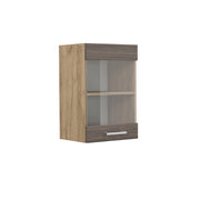 Vicco Mobile da cucina in vetro Grigio nobile 40 cm