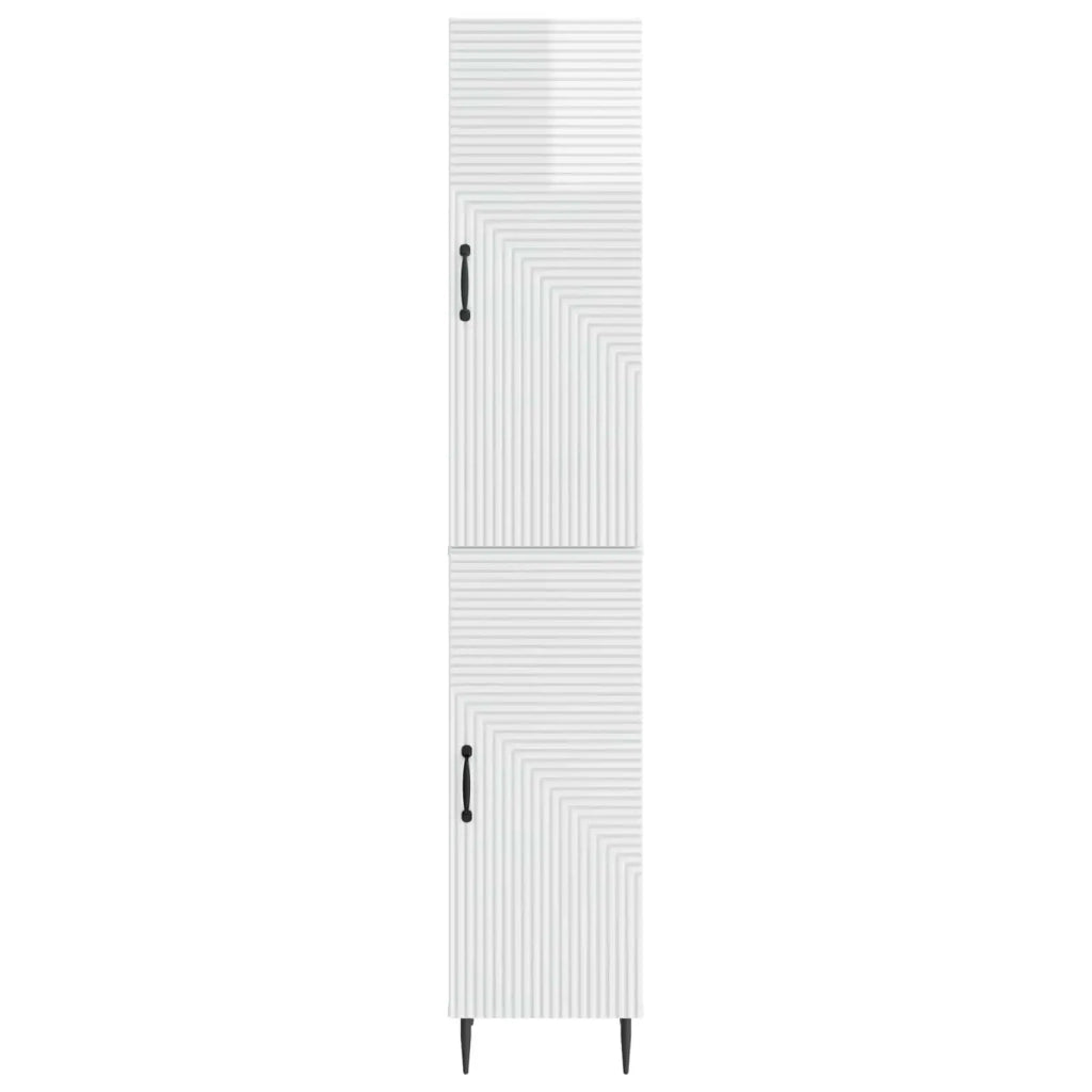 Set di armadi 2 pcs Bianco Lucido 33 x 34,5 x 89,5 cm 3416632