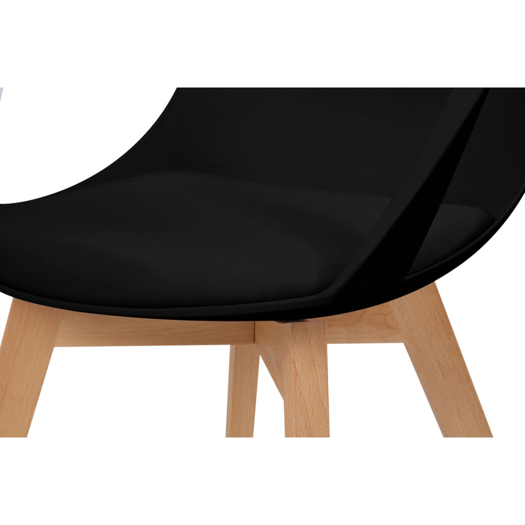 Set di 2 sedie di design Chandra in legno e polipropilene