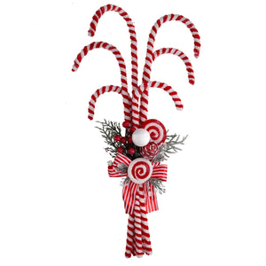 Caramella plastica bastoncini di zucchero rosso cm xh60