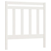 Testiera | Testata per Letto Bianca 95x4x100 cm in Legno Massello di Pino