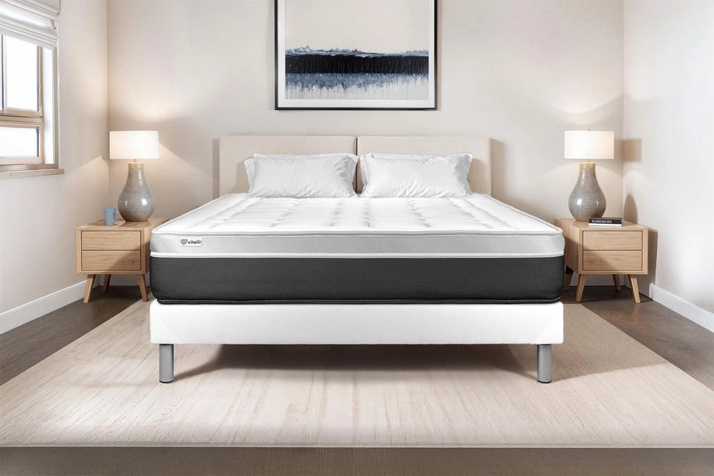 Letto con materasso VITAL SOFT 135 x 190 cm Rete kit Bianco