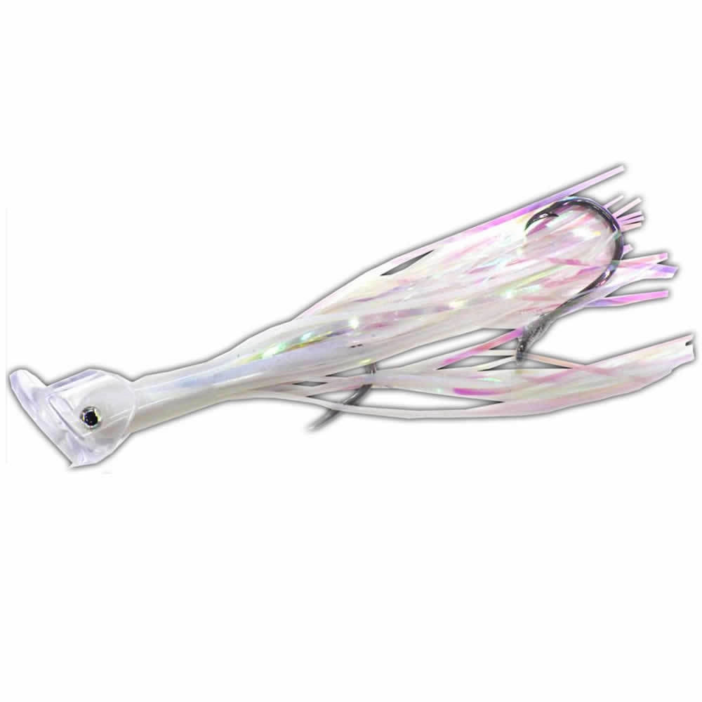 Artificiale in silicone uv killer con amo mustad mm 120 pearl