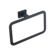 Porta asciugamano ad anello in zinco nero opaco | Arch