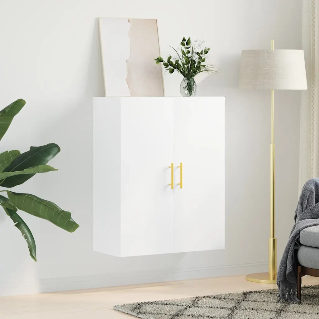 vidaXL Mobile a Parete Bianco 69,5x34x90 cm