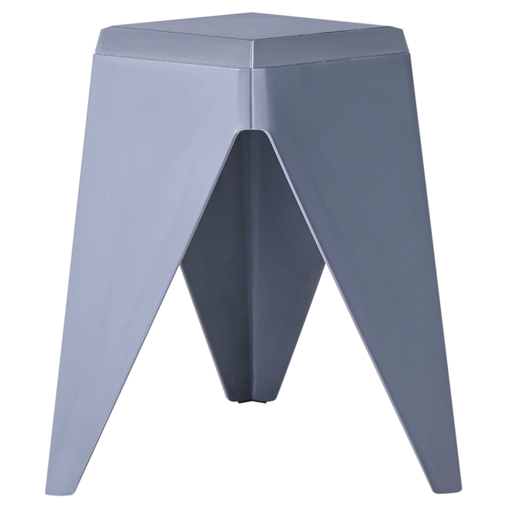 Set di 4 sgabelli da giardino extra impilabili in materiale sintetico multicolore stile elegante