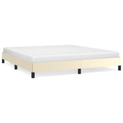 Letto matrimoniale | Letto per adulti | Giroletto Crema 160x200 cm in Similpelle