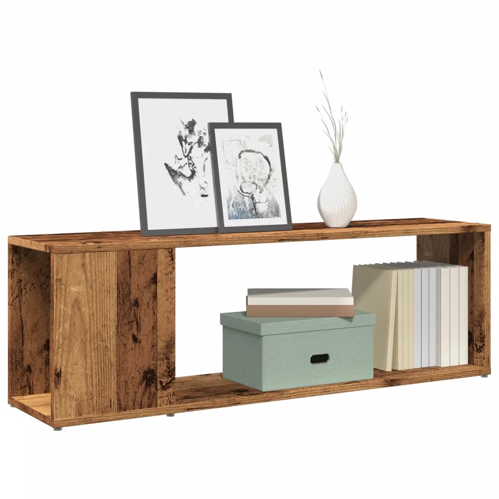 vidaXL Mobile Porta TV Legno Antico 100x24x32 cm in Legno Multistrato