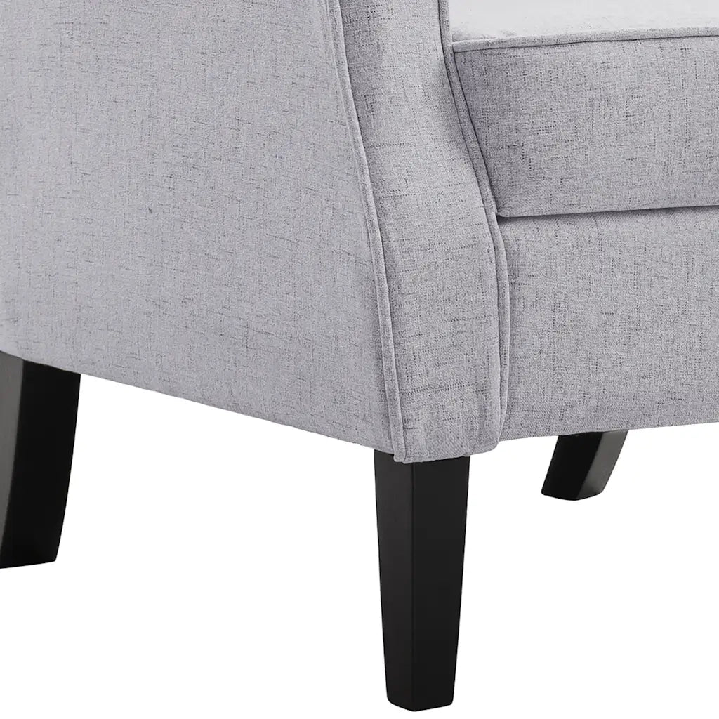 Poltrona | Sedia Relax Grigio Chiaro in Tessuto