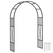 Arco da giardino in acciaio per piante rampicanti ¨C zephmum ¨C 150x40x223 cm nero