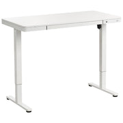 Scrivania regolabile con struttura in acciaio bianco e gambe 120 x 60 Stand and Sit Home Office Stand and Sit Design scandinavo
