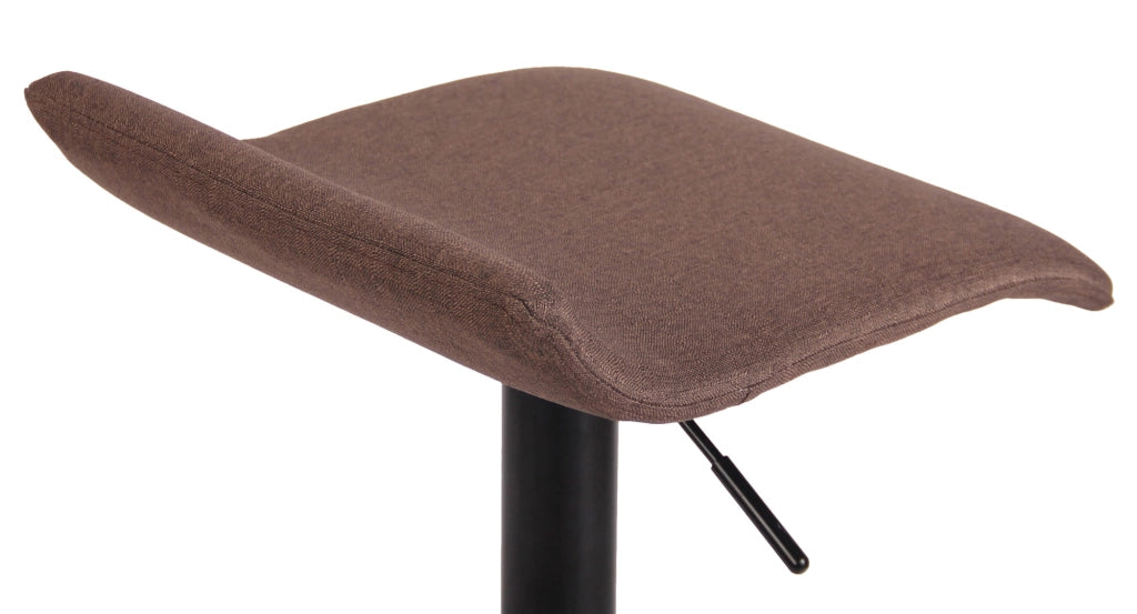 Sgabello Dyn V2 in tessuto marrone,nero