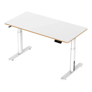 Scrivania/postazione di lavoro elettrica per bambini regolabile in altezza 120 x 60 cm bianca 03_0006663