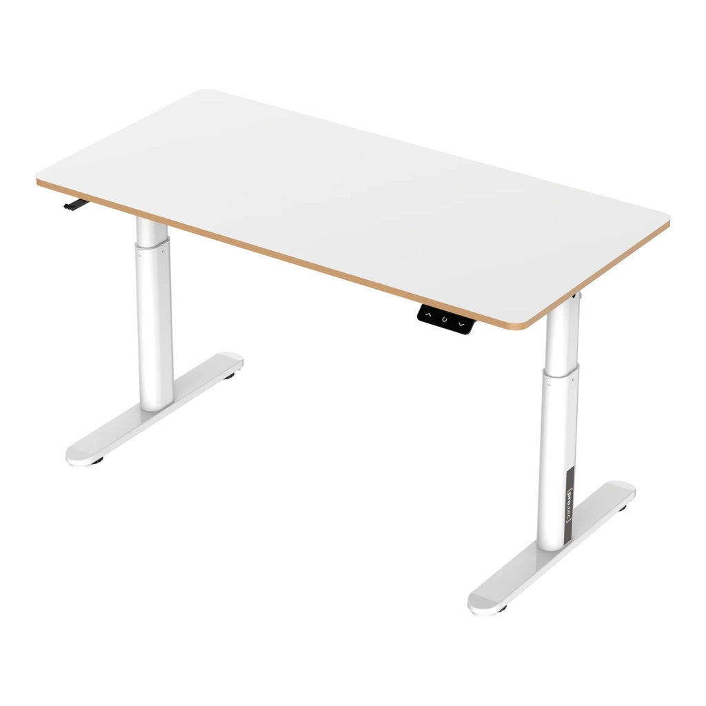 Scrivania/postazione di lavoro elettrica per bambini regolabile in altezza 120 x 60 cm bianca 03_0006663