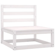 Salotto da Giardino-Set Divani da Giardino3 pz Cuscini Legno Massello Pino Bianco