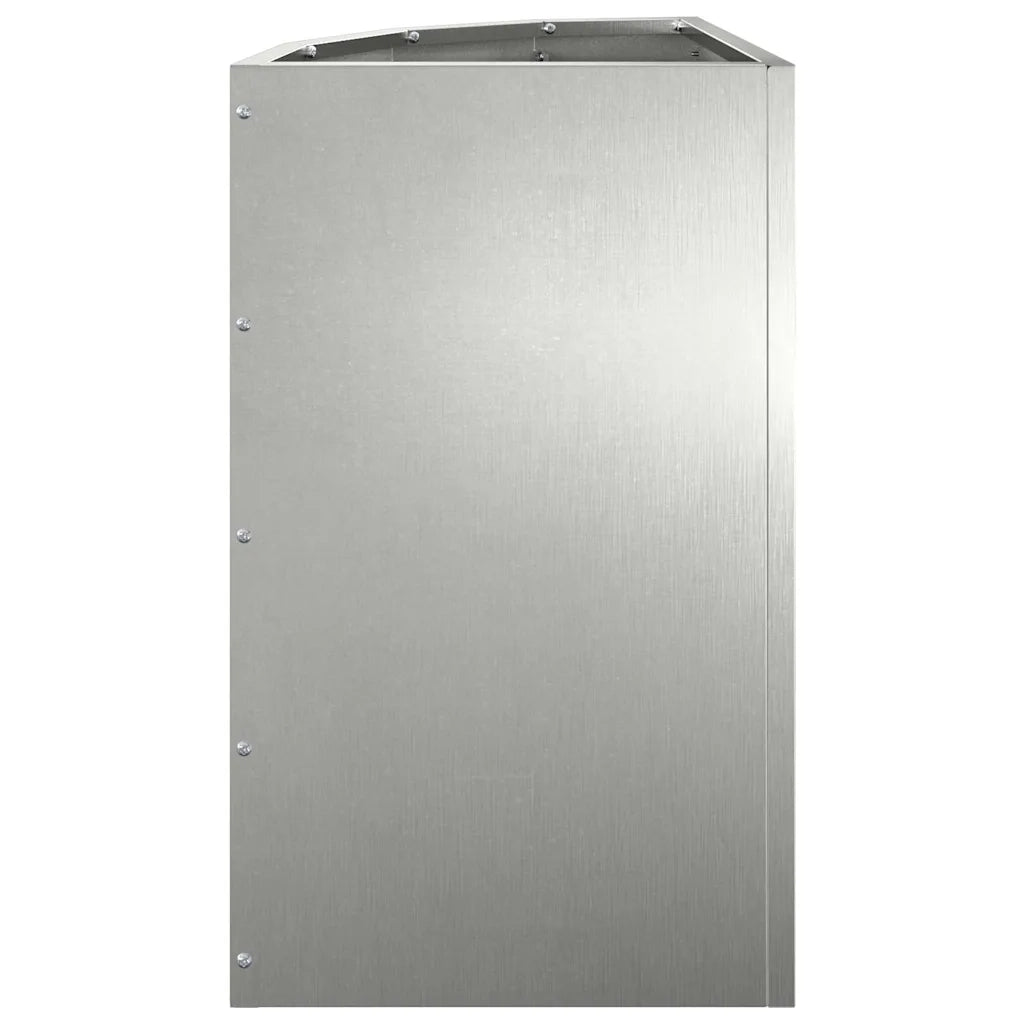 Vaso d'angolo Argento 30 x 30 x 50 cm Acciaio inossidabile 883679