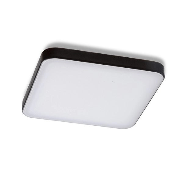 Lampada plafoniera BJORK SQ 9 da incasso nero  230V LED 6W  3000K