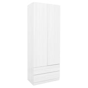 ARMADIO 2 ANTE + 2 CASSETTI BIANCO