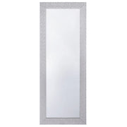 Specchio sospeso da parete argento 50 x 130 cm verticale soggiorno camera da letto comò finitura gesso