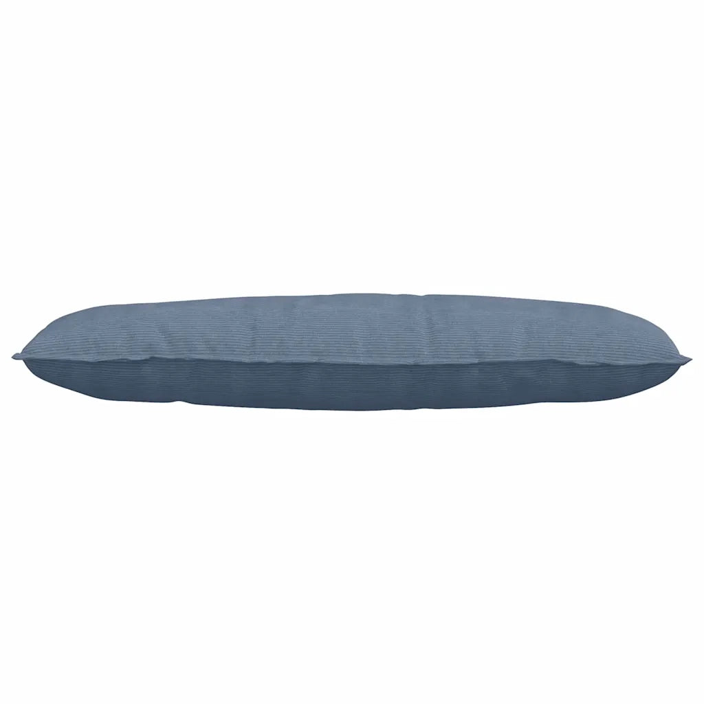Cuscino per Schiena Blu 120 x 50 cm Tessuto in Cords 42014825