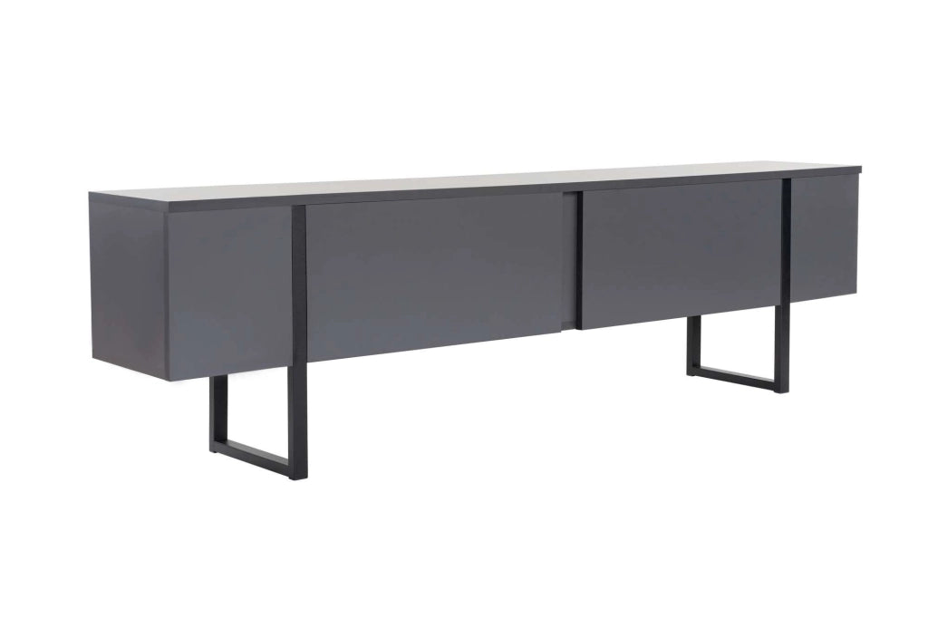 Mobile TV in legno "Serenity" 180 x 30 x 50 cm - Antracite