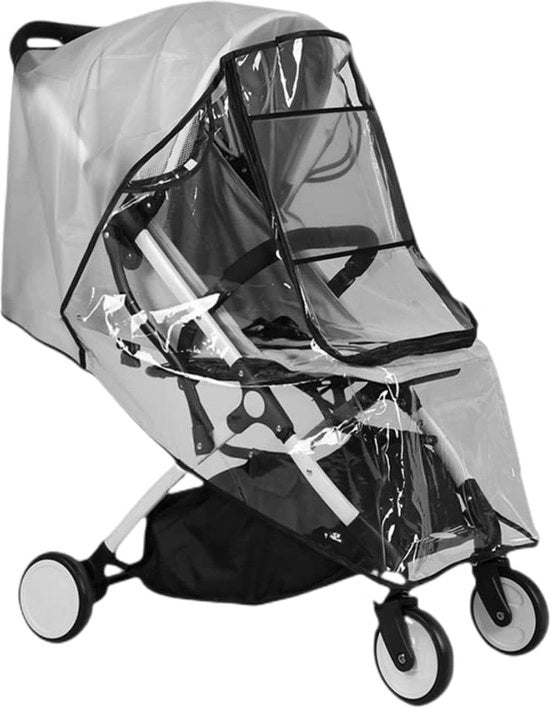 Regolabarica universale per passeggino, copertura per passeggino, copertura per passeggino, vettura sportiva trasparente con grande vetrata e chiusura a doppia zip, buona circolazione d'aria, libera da sostanze pericolose.