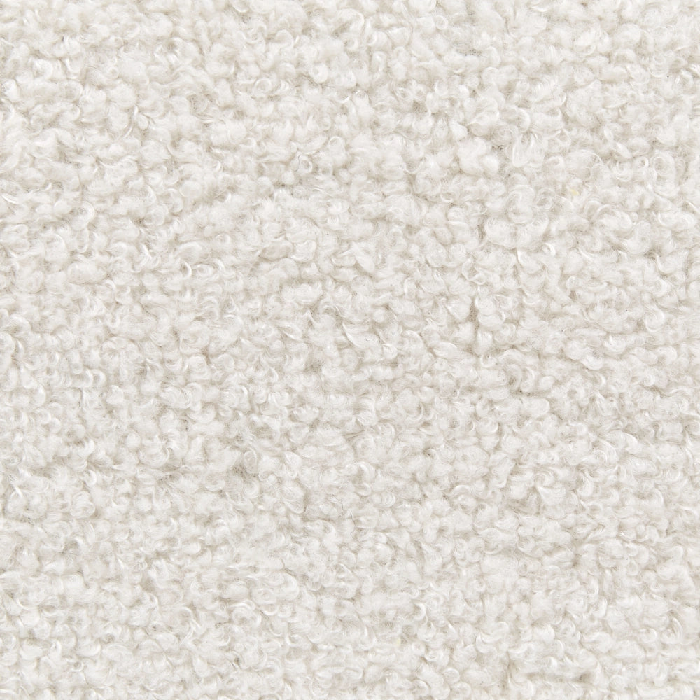 Letto matrimoniale 140 x 200 cm Rete a doghe in bouclé beige chiaro senza testiera