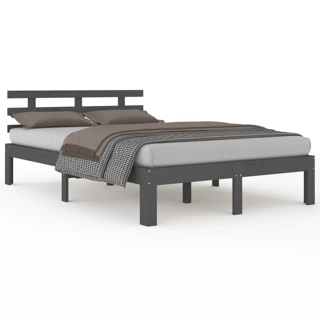 Giroletto Grigio in Legno Massello 150x200 cm King Size 814761
