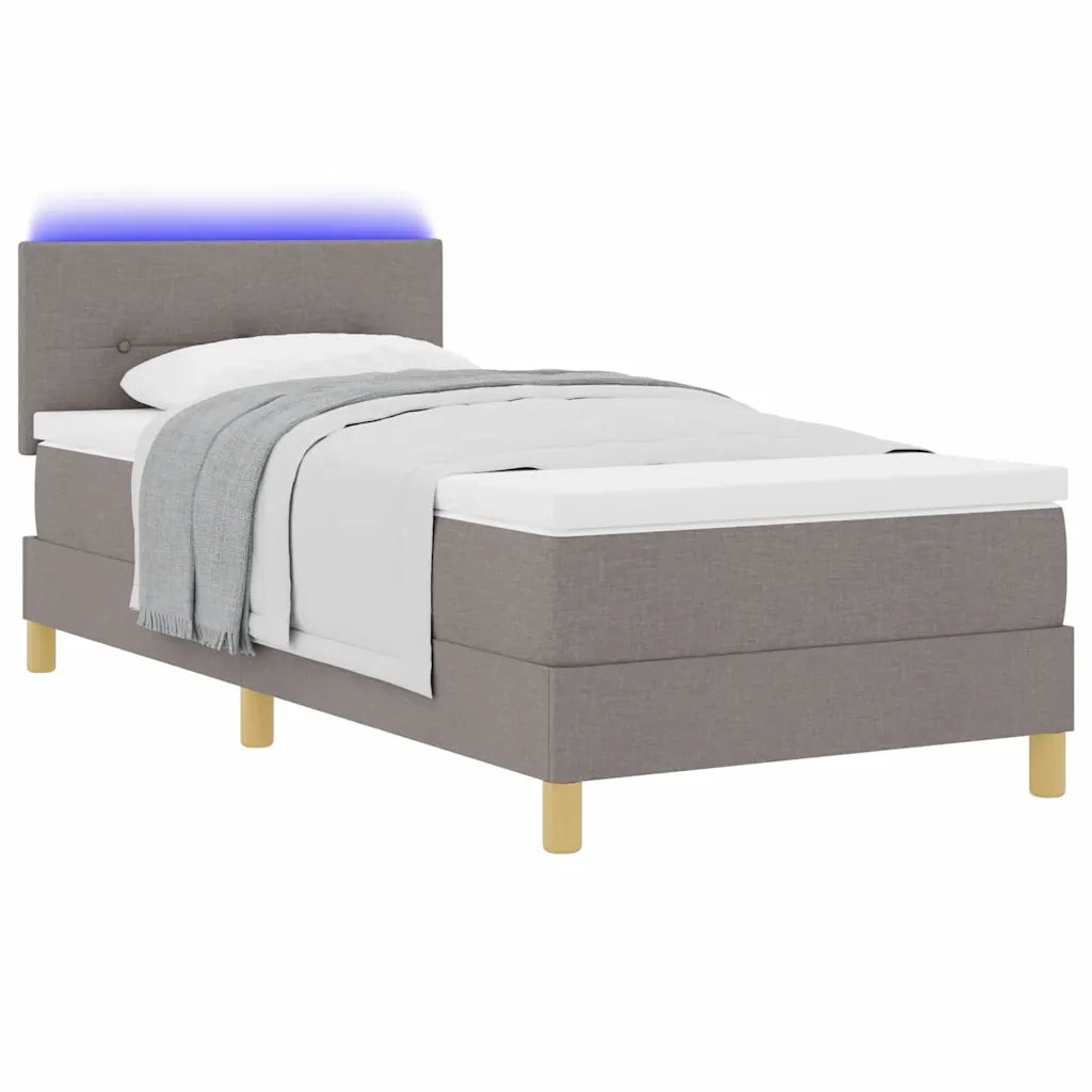 Letto a Sorgente LED con strisce LED Talpa 80 x 200 cm Tessuto 3342398