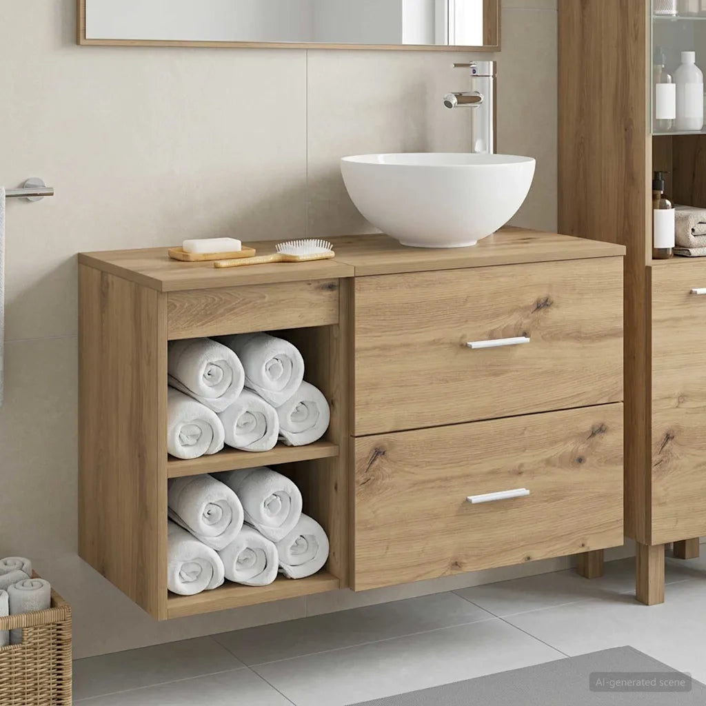 Set di mobili per il bagno 2 pcs Rovere Artigianale 3403871