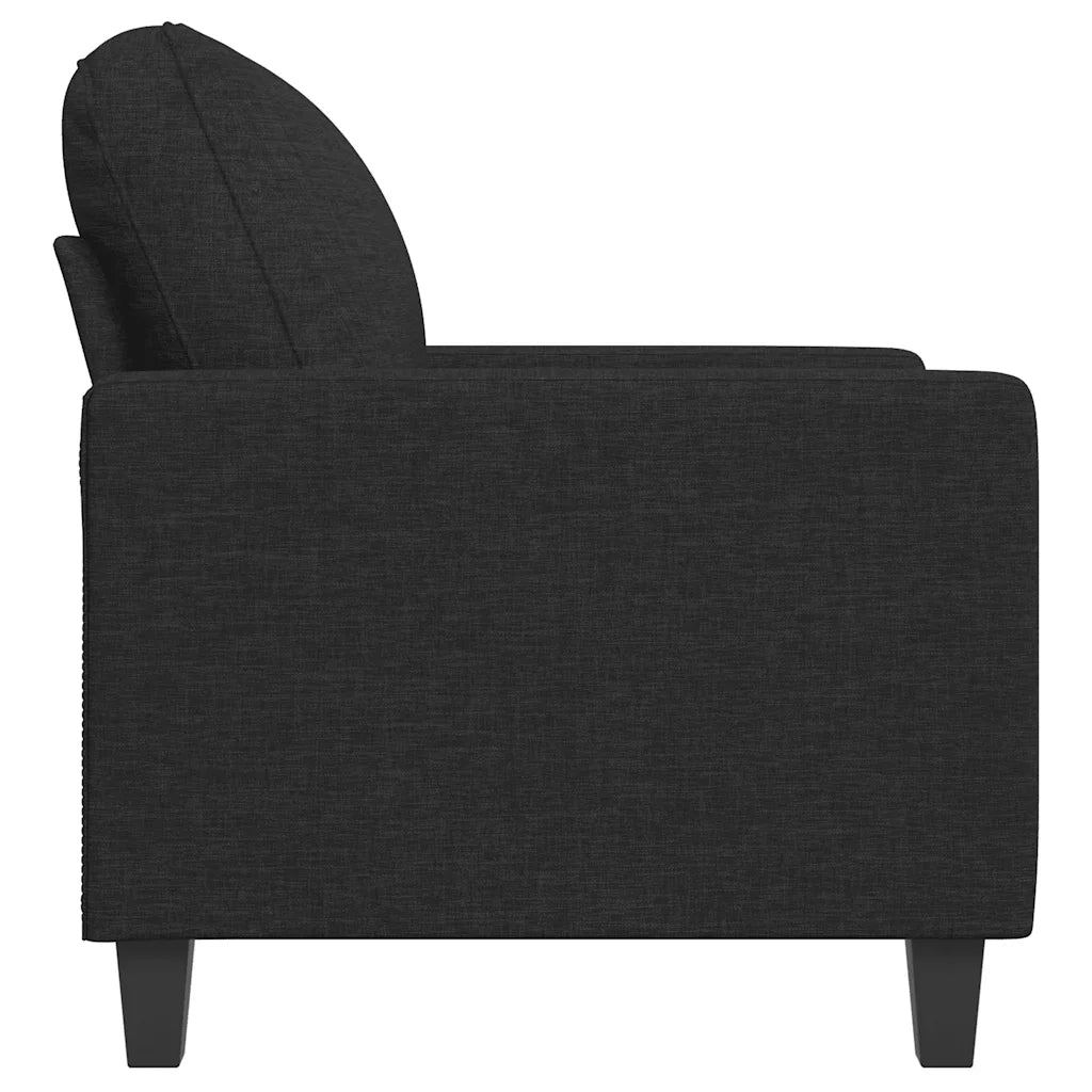 Poltrona | Sedia Relax Nera 60 cm in Tessuto
