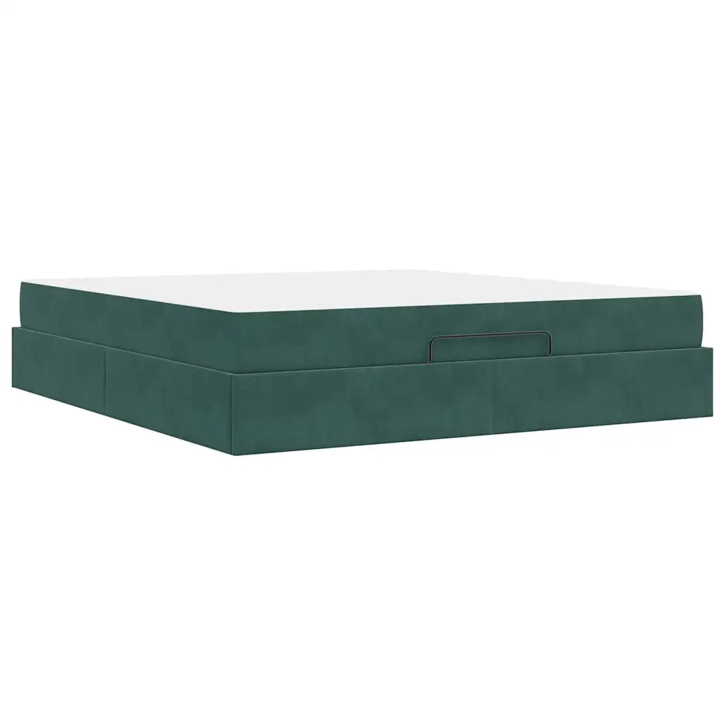 Struttura letto con materasso 2 pcs Verde Velluto 3399579