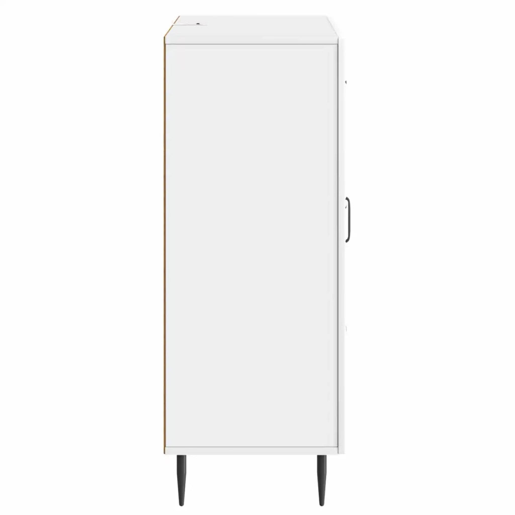 Credenza Bianco Lucido 66 x 34,5 x 89,5 cm Legno ingegnerizzato 894859