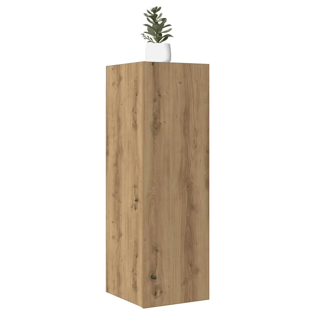 Mobile TV Rovere Artigianale 30,5x30x90 cm in Legno Multistrato