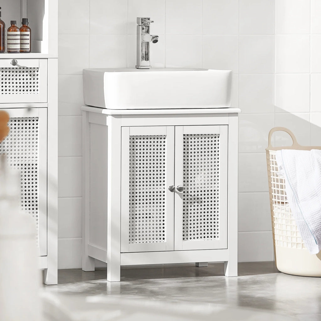 Mobile Sottolavabo per Bagno Armadietto Bagno Mobiletto Bagno Mobile lavello BZR35-W
